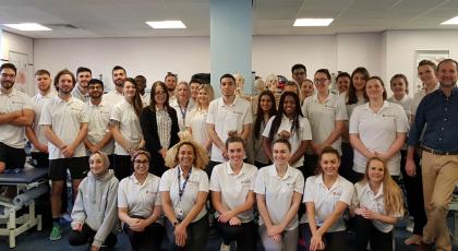 Leicester physio students