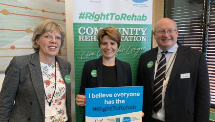 Emma Hardy MP at the Right to Rehab event